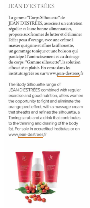 Article presse Madame Air France Gamme Corps Silhouette Jean d'Estrées